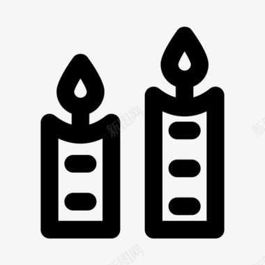 蜡烛火光图标图标