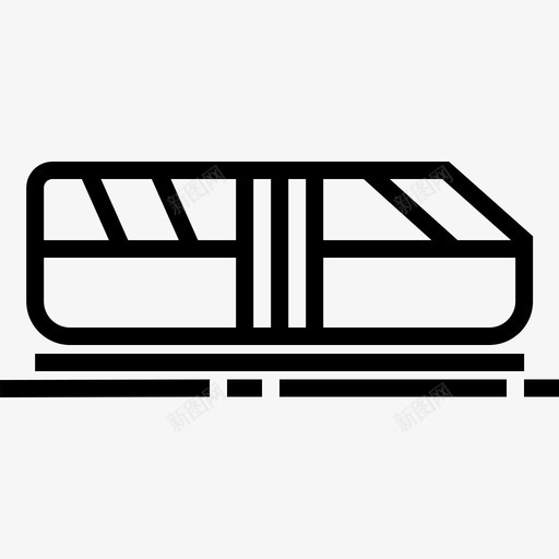 火车运输48直线图标svg_新图网 https://ixintu.com 火车 直线 运输48