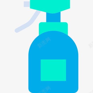 喷雾瓶美容spa3扁平图标图标