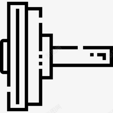 哑铃健身62直线型图标图标