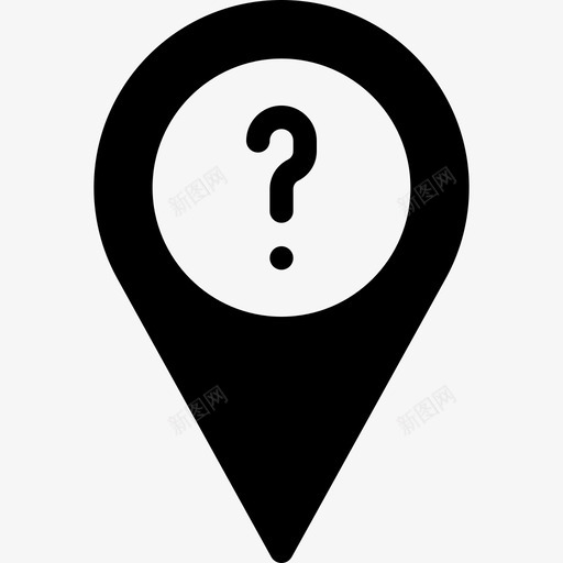 询问地图和位置3填充图标svg_新图网 https://ixintu.com 地图和位置3 填充 询问