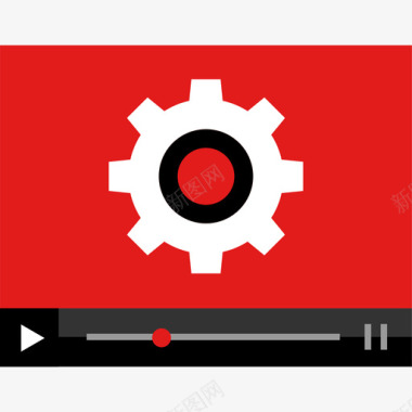 视频播放器开发web4平面图标图标