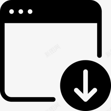 浏览器窗口和应用程序填充图标图标