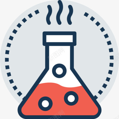试管科学技术9线色图标图标