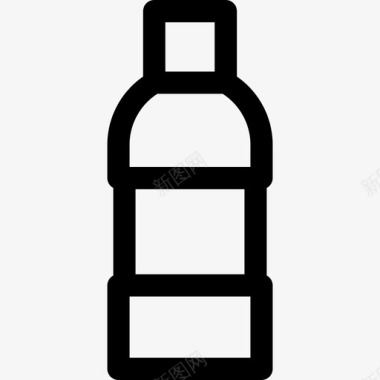 水瓶野餐28线性图标图标