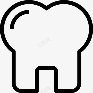 牙齿医疗保健7线性图标图标