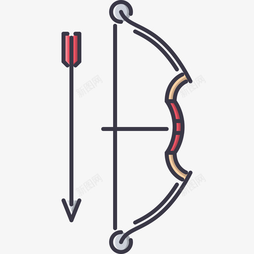 箭头运动装备5彩色图标svg_新图网 https://ixintu.com 彩色 箭头 运动装备5