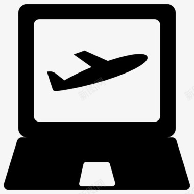 在线预订航班预订电子票务图标图标