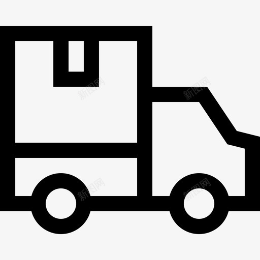 送货卡车销售8直线图标svg_新图网 https://ixintu.com 直线 送货卡车 销售8