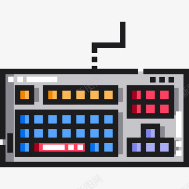 键盘思维19线颜色图标图标