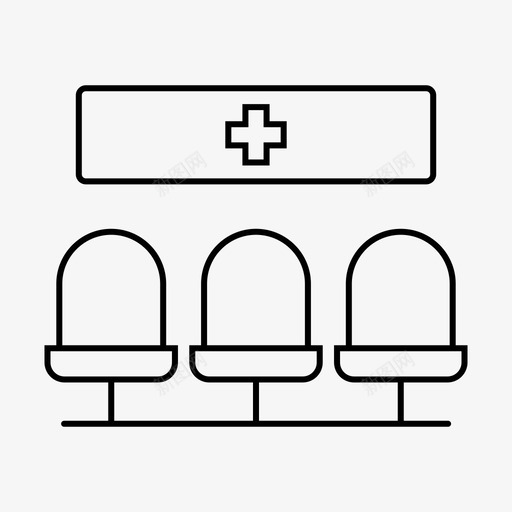 候诊大厅医院候诊室图标svg_新图网 https://ixintu.com 候诊大厅 候诊室 医疗 医院 病房