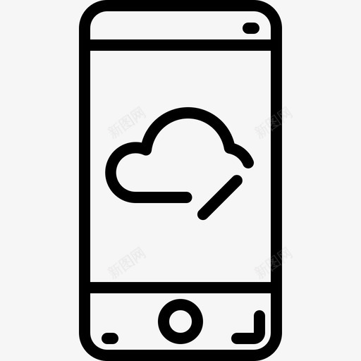 智能手机移动7线性图标svg_新图网 https://ixintu.com 智能手机 移动7 线性
