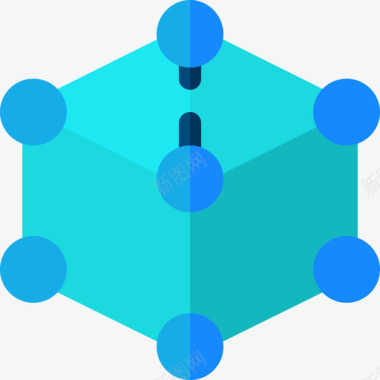 立方体网络维护7平面图标图标