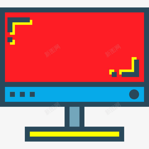 电脑小工具填充的图标线颜色svg_新图网 https://ixintu.com 小工具填充的图标 电脑 线颜色