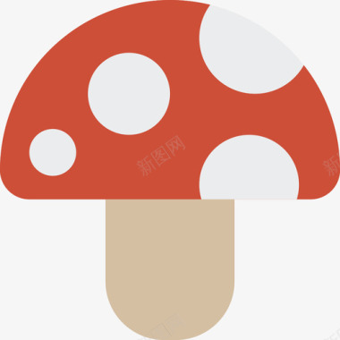 蘑菇电子游戏7扁平图标图标