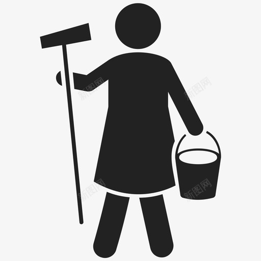 擦地板地板清洁房屋清洁图标svg_新图网 https://ixintu.com 地板清洁 家务 房屋清洁 擦地板 清洁服务