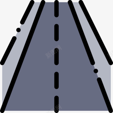 道路导航和地图7线性颜色图标图标
