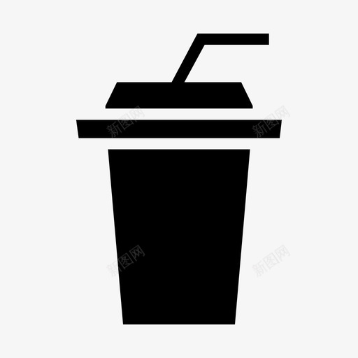 饮料可乐苏打水图标svg_新图网 https://ixintu.com 可乐 苏打水 软饮料 食品和饮料 饮料