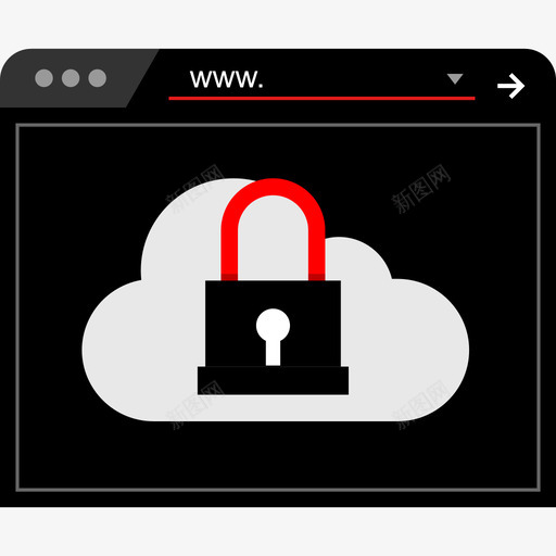 浏览器互联网安全5扁平图标svg_新图网 https://ixintu.com 互联网安全5 扁平 浏览器