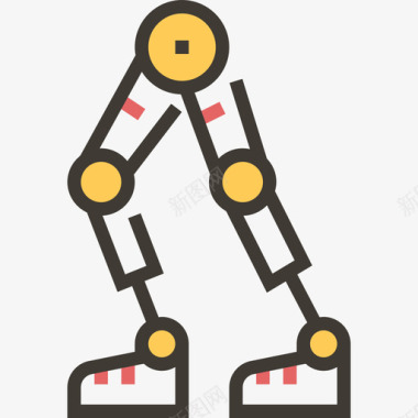 机器人未来科技11黄影图标图标