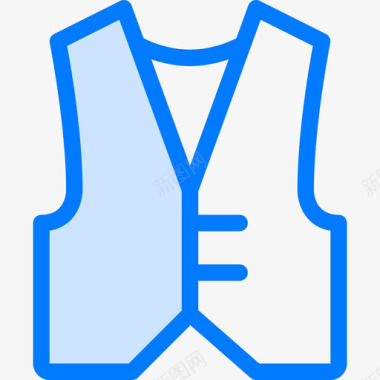 背心衣服57蓝色图标图标
