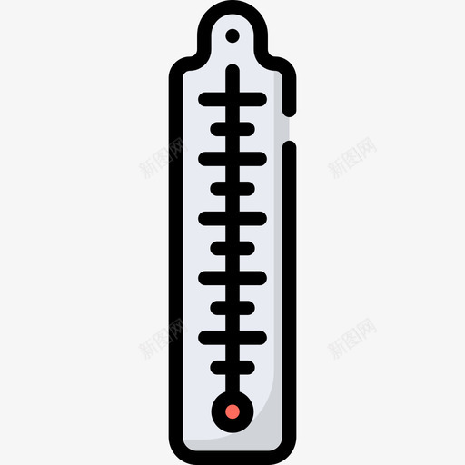 温度计桑拿9线性颜色图标svg_新图网 https://ixintu.com 桑拿9 温度计 线性颜色