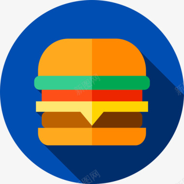 汉堡野餐13平的图标图标