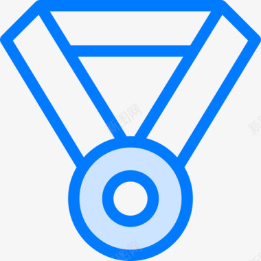 奖牌运动46蓝色图标图标