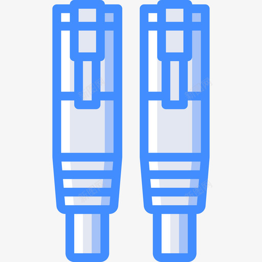 以太网pc组件4蓝色图标svg_新图网 https://ixintu.com pc组件4 以太网 蓝色