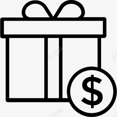 礼品商务和金融27浅圆形图标图标
