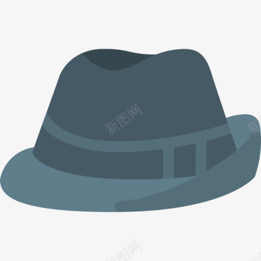 帽子衣服和附件3扁平图标图标