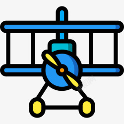 苏27飞机飞机玩具27线性颜色图标高清图片