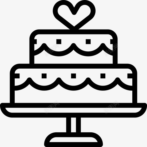 结婚蛋糕78号婚礼直系图标svg_新图网 https://ixintu.com 78号婚礼 直系 结婚蛋糕
