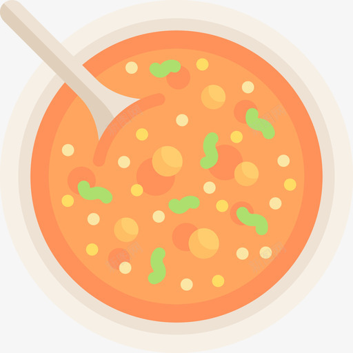 汤纯素食品3道平的图标svg_新图网 https://ixintu.com 平的 汤 纯素食品3道