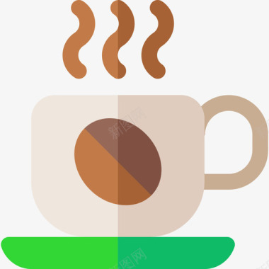 咖啡杯巴西嘉年华4扁平图标图标