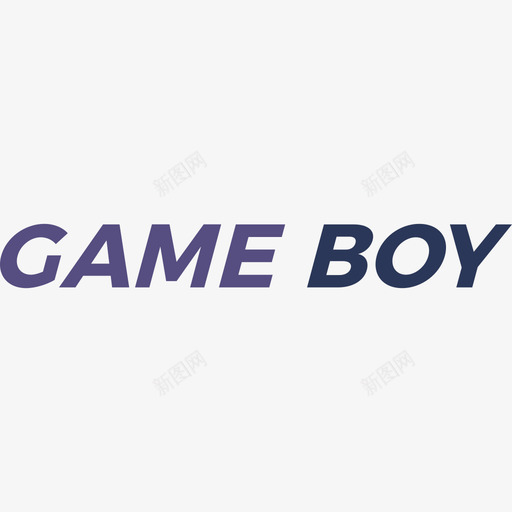 GameBoy视频游戏徽标4扁平图标svg_新图网 https://ixintu.com GameBoy 扁平 视频游戏徽标4