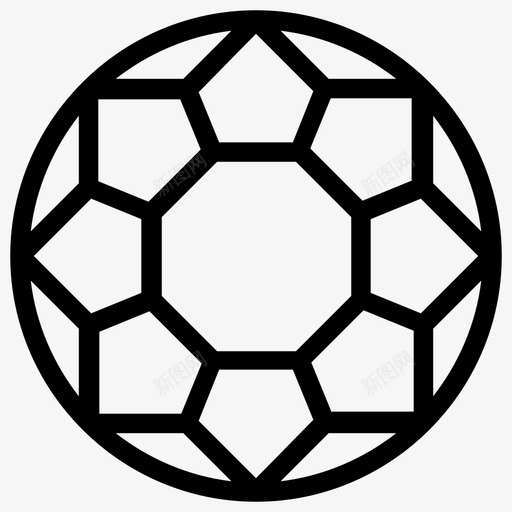 钻石水晶宝石图标svg_新图网 https://ixintu.com 宝石 水晶 石头 钻石 钻石线图标