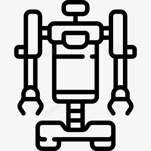 机器人未来技术15线性图标svg_新图网 https://ixintu.com 未来技术15 机器人 线性