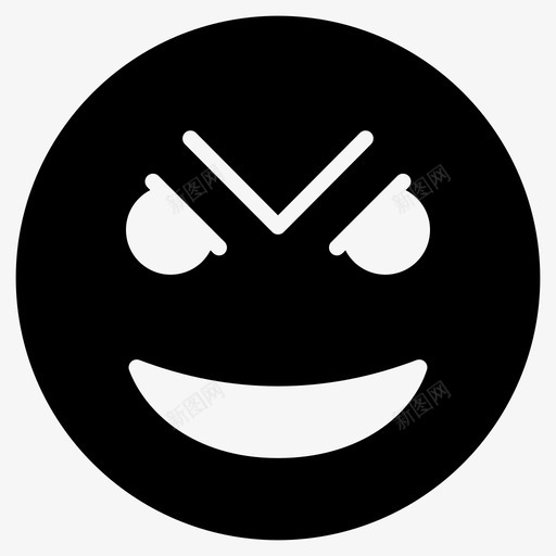 脸愤怒表情符号图标svg_新图网 https://ixintu.com 愤怒 笑脸 笑脸和表情符号第一卷 脸 表情符号