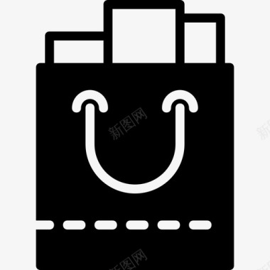 购物袋购物40装满图标图标