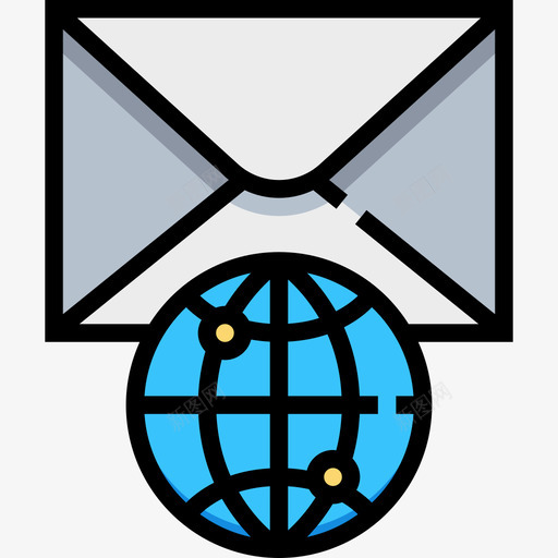 电子邮件商务必备3线性颜色图标svg_新图网 https://ixintu.com 商务必备3 电子邮件 线性颜色