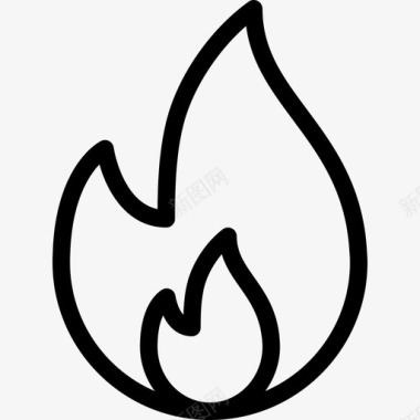 火自然生态3线性图标图标