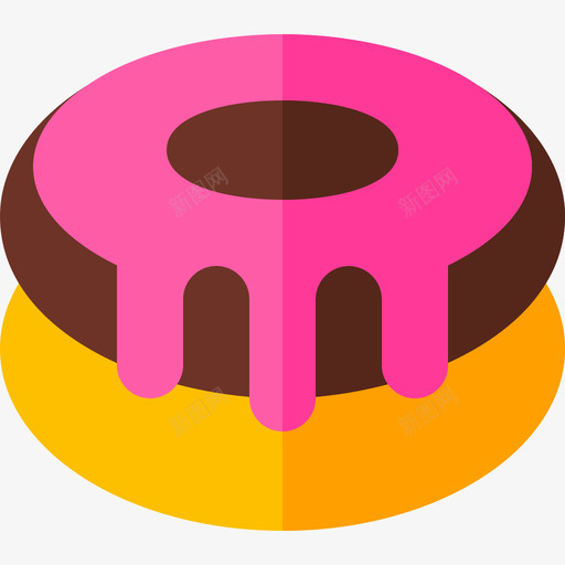 甜甜圈派对庆祝4扁平图标svg_新图网 https://ixintu.com 扁平 派对庆祝4 甜甜圈