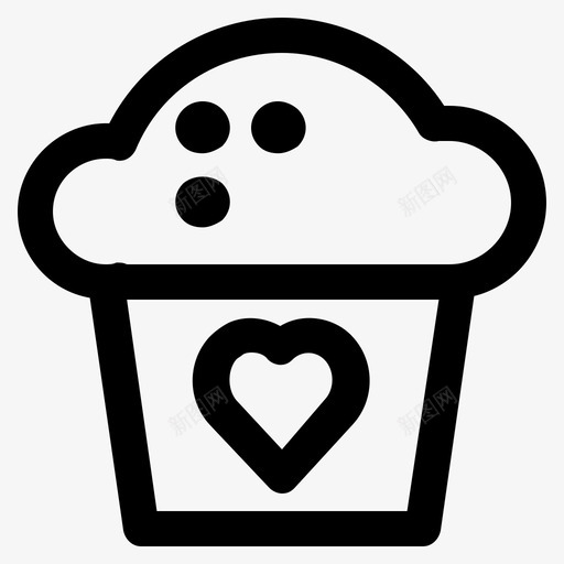 蛋糕礼物爱情图标svg_新图网 https://ixintu.com 情人节 浪漫 爱情 爱情大纲 礼物 蛋糕