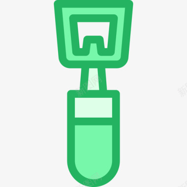 开瓶器24号酒吧线形绿色图标图标