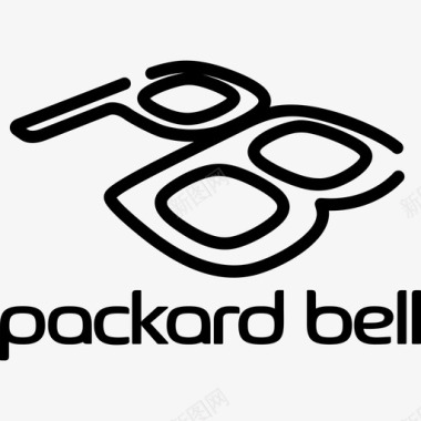 PackardBell技术标识3线性图标图标