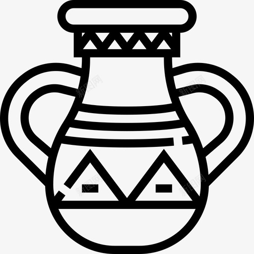 花瓶埃及符号2直线图标svg_新图网 https://ixintu.com 埃及符号2 直线 花瓶
