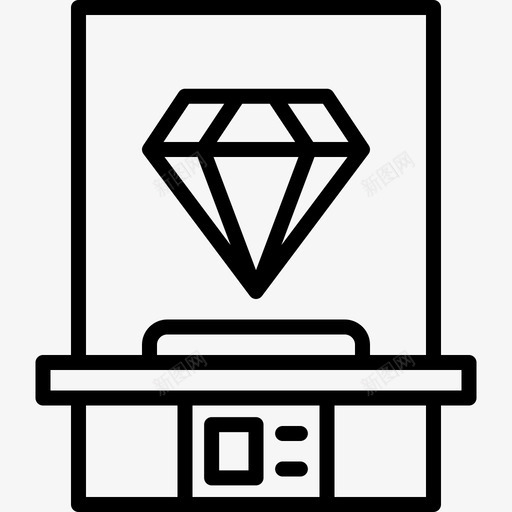 钻石博物馆29直线图标svg_新图网 https://ixintu.com 博物馆29 直线 钻石