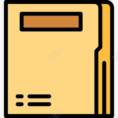 文件夹officeelements9线型颜色图标图标