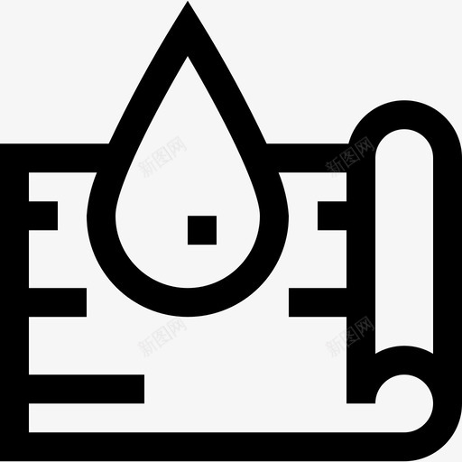 防水缝纫面料和儿童线性图标svg_新图网 https://ixintu.com 线性 缝纫面料和儿童 防水 面料图标
